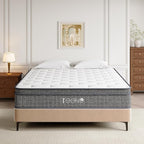 King Mattress, 14 Inch Gel Memory Foam Pocket Coils Springs Hybrid Mattresses, Medium Firm King Size Mattress in a Box, CertiPUR-US Certified, Cool & Support Comfort