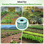 3000FT 5/8" Drip Tape Irrigation, 16 Mil Heavy Duty with 6" Emitter Spacing, Silver Reflective Drip Tape Resistant to Pecking & Biting, Heat-Safe for Seedlings, Ideal for Garden Farm Greenhouse Patio