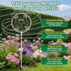 34" Tall Copper-Coated Stainless Steel Garden Sprinkler, 360° Rotating Decorative Ornamental Sprinkler for Lawn, Yard & Landscape Watering (Frog)