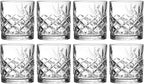 Royalty Art Whiskey Glasses - Set of 4 Premium Crystal Tumblers with The Distinctive Kinsley Design - Perfect for Bourbon, Scotch, Whiskey, and Cocktails - Ideal Gift for Enthusiasts 10.6 oz