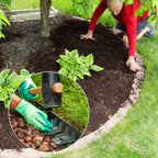 uxcell Landscape Edging, 1Pcs 20FT x 3.94" - No Dig Garden Edging Kit with 18 Stakes, Landscape Edging Border for Garden Lawn Flower Bed Yard Grass (Green)