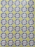 Custom Stickers for Weddings, Birthdays & Businesses - Personalized Labels with Your Logo - Waterproof, Fade and Heat Resistant - Pack of 100-1000 (Wreath N, 3 Inch)