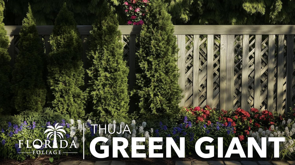 Thuja Green Giant | 40 Live Trees | Thuja standishii x plicata | Fast Growing Privacy Screen | Evergreen Landscape Plants for Borders
