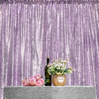 JYFLZQ Lavender Sequin Backdrop Curtains 8ft x 8ft 1 Panel Glitter Photo Booth Backdrops Sparkly Photography Background Drapes for Parties Wedding Bridal Showers