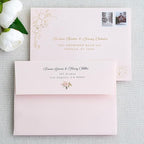 PONATIA 50 PCS 5x7 Envelopes, Blush Pink Self- Adhesive A7 Envelopes for Weddings, Invitation Cards, Photos, Postcards, Greeting Cards Mailing, Baby Shower, Graduation, Christmas Gift Cards