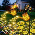 Sunflower Solar Watering Can Lights, Outdoor Waterproof Garden Lanterns with Shepherd Hook, Solar Garden Decor for Yard Outdoor Landscape Pathway Porch Patio, Gift for Women Mom Grandma, 2 Pack