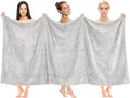 Cotton Paradise 100% Cotton 40x80 Oversized Bath Sheet, Extra Large Turkish Bath Towels for Bathroom, Silver Grey Bathsheet