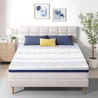 BedsPick 10 Inch Queen Gel Memory Foam Mattress in a Box, Medium-Firm Feel for Back Pain Relief, Fiberglass Free, Motion Isolation, CertiPUR-US Certified