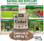 Double Tree Home and Garden Cedar Granules | Repels Fleas, Ticks, Ants, and Mosquitos | Rich Cedar Scent | Non Toxic | Pet Safe | 1 Bag (16 Quarts)