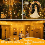 Ollny 25FT Outdoor String Lights, Waterproof Connectable Shatterproof Outside Light with 13 Edison + 1 Spare LED Bulbs Plug in, Patio Lights for Indoor Balcony Porch Camping Deck