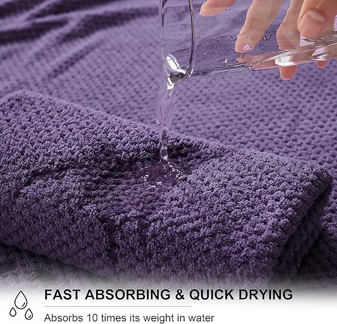 Extra Large Bath Towel Sheet Set 35x70 Inches - Oversized Bath Towels Set,Large Microfiber - Quick Dry,Lightweight,Super Soft,Highly Absorbent Towel Set for Bathroom,Pack of 4(Russian Violet)