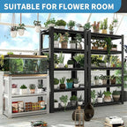 31.5" H Metal Storage Shelving, 1500LBS Heavy Duty Shelves Unit, Adjustable 3 Tier Storage Rack, Industrial Utility Shelf for Garage, Warehouse, Bedroom, Kitchen,18" D×34“W×31.5”H, White