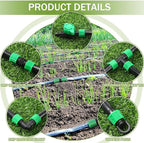 500 ft 5/8 Inch Drip Tape Irrigation Kit Drip Tape 8 Mil 8" Spacing Hose Garden Watering Tubing System Automatic Irrigation Equipment for Plant, Landscape, Yard, Lawn and Farm