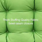 QILLOWAY Outdoor Chair Cushion for Patio Furniture, Waterproof Patio Cushions with Ties, Fade Resistant Replacement Pads for Outdoor Rocking Chairs,Green
