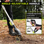 Cordless Electric Garden Tiller: DEKOPRO Power Cultivator for Effortless Soil Cultivation in Flower Beds, Vegetable Gardens, Lawns-Lightweight Lawn Yard Garden Tiller for Women & Seniors