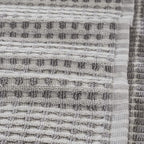 Modern Threads 6-Piece 100% Combed Cotton Yarn Dyed Cobblestone Jacquard Towel Set Silver