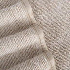 POLYTE Oversize, 60 x 30 in., Quick Dry Lint Free Microfiber Bath Towel Set, 6 Piece (Beige)