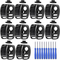 10X Honda Key Fob Cover / Key Fob Case - Replacement Key Shell - No Cutting, Transfer Blade & Internals - No Electronics - Accor