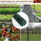 Tongmo 2 ft x 100 ft Green PVC Coated Welded Wire Fence, 16GA Garden Chicken Wire Fence Roll, Mesh Size 2" x 4" Hardware Cloth, Ideal for Yard Protection and Poultry Netting