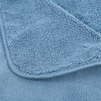 POLYTE Oversize, 60 x 30 in., Quick Dry Lint Free Microfiber Bath Towel Set, 6 Piece (Blue)