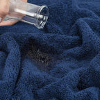 Cotton Paradise 100% Cotton 40x80 Oversized Bath Sheet, Extra Large Turkish Bath Towels for Bathroom, Navy Blue Bathsheet