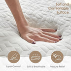 6 Inch Gel Memory Foam Twin Mattress for Cooling Night Sleep & Pressure Relief, Medium Firm Twin Size Mattress in a Box, Fiberglass-Free, CertiPUR-US Certified