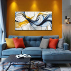 Modern Wall Art for Living Room - Abstract Wall Art for Bedroom Decor Ready to Hang Size 24" x 48"