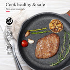 Vinchef Nonstick Frying Pan Anti Scratch,12.5 Inch Skillet Cast Aluminum Cookware, Induction Compatible