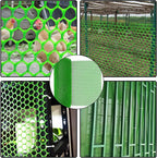 Wire Fence Mesh Green Plastic Mesh Roll 39.3″ Wide Poultry Fencing Multi-Use Garden Fence for Snow Fence Chicken Plants Balcony Protection Barrier(Size:1x30M - Mesh 1.2cm)