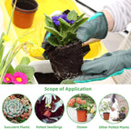 TDHDIKE 4" Small Plastic Plant Pots with 200 Red Seed Starting Pots for Indoor and Outdoor Planting
