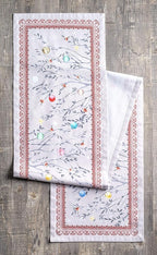 Maison d' Hermine Table Runner 100% Cotton Single Layer Table Runners 48 inches Long for Thanksgiving Christmas Decorations Home Kitchen Dining Party Wedding (Fairy Christmas, 14.5" x 48")