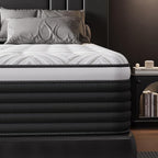 COOLMI Full Size Mattress, 12 Inch Hybrid Memory Foam Mattress in a Box, Pressure Relief for Back Support, Medium Firm, Individually Pocket Springs, 100-Night Trial & CertiPUR-US Certified, Grey Full