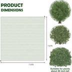 codree 2 Pcs Deer Netting for Shrubs- 7.8 x 7.8 Ft Deer Plant Netting Cover- Reusable Garden Plants Mesh Netting to Protect Undershrub Plant from Deer, Birds and Other Animals