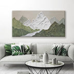 YISXINOAG Large Abstract Wall Art For Living Room Canvas Art Wall Decor Print Abstract Mountain Forest Landscapes Green Wall Art Painting Abstract Art Prints Home Wall Art 29×58 In