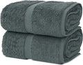Chakir Turkish Linens, 100% Cotton Premium Quality Turkish Bath Sheets (35''x70'' Large Bath Sheet Towels - Dark Gray)