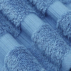 Chakir Turkish Linens 100% Cotton Premium Turkish Towels for Bathroom | 30'' x 60'' Large Bath Towels (4 Piece, Wedgewood)