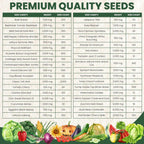 35 Vegetable Seed Packets | Survival Variety Pack | 2025 Season | Individually Packed Vegetables, Herbs and Fruits | Emergency Seed Vault for Doomsday Prepping | by Family Sown