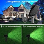 Solar Spot Lights Outdoor, 4-in-1 Solar Landscape Spotlight Waterproof 9.8ft Cable, 5W 3000mAh, Auto ON/Off Adjustable Wall Lights for Yard, Ground, Garden, Pool, Lawn (Cold White)