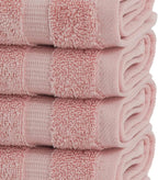 Chakir Turkish Linens | Hotel & Spa Quality 100% Cotton Premium Turkish Towels | Soft & Absorbent (4-Piece Washcloths, Pink)