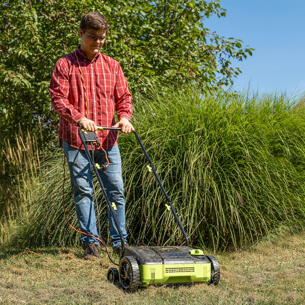 Earthwise 12-Amp 12-Inch Electric Corded Lawn Dethatcher