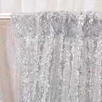 Poise3EHome Sequin Backdrop, 2 Pcs Silver 2ftx8ft Curtains for Party, Wedding, Event, Photography