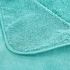 POLYTE Oversize, 60 x 30 in., Quick Dry Lint Free Microfiber Bath Towel Set, 6 Piece (Aqua)