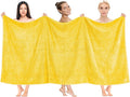 Cotton Paradise 100% Cotton 40x80 Oversized Bath Sheet, Extra Large Turkish Bath Towels for Bathroom, Yellow Bathsheet