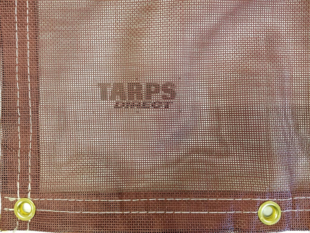 10 Ft. x 30 Ft. Burgundy 10 Oz. Vinyl Coated Mesh Tarp