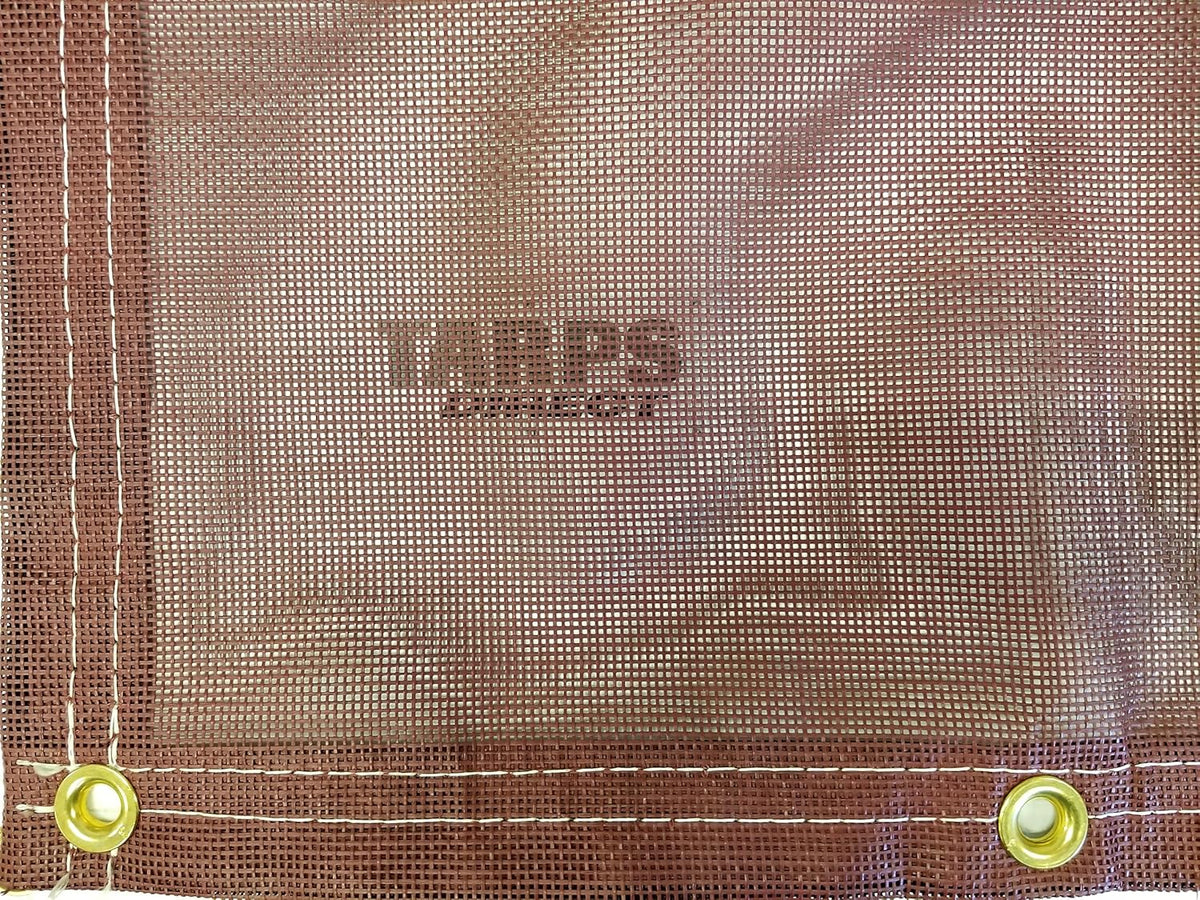 10 Ft. x 30 Ft. Burgundy 10 Oz. Vinyl Coated Mesh Tarp