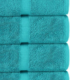 Chakir Turkish Linens | Hotel & Spa Quality 100% Cotton Luxury Turkish Towels | Soft & Absorbent (30x60 Inches Extra Large Bath Towels, Set of 4 - Aqua)