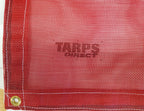 12 Ft. x 50 Ft. Red 10 Oz. Vinyl Coated Mesh Tarp