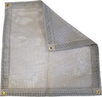 12 Ft. x 24 Ft. Gray 10 Oz. Vinyl Coated Mesh Tarp