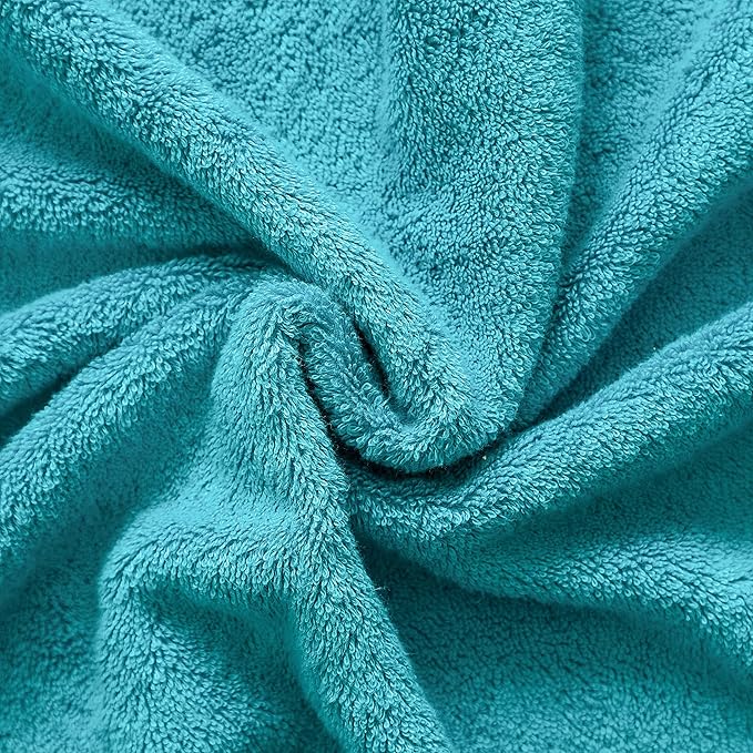 Cotton Paradise 100% Cotton 40x80 Oversized Bath Sheet, Extra Large Turkish Bath Towels for Bathroom, Aqua Blue Bathsheet