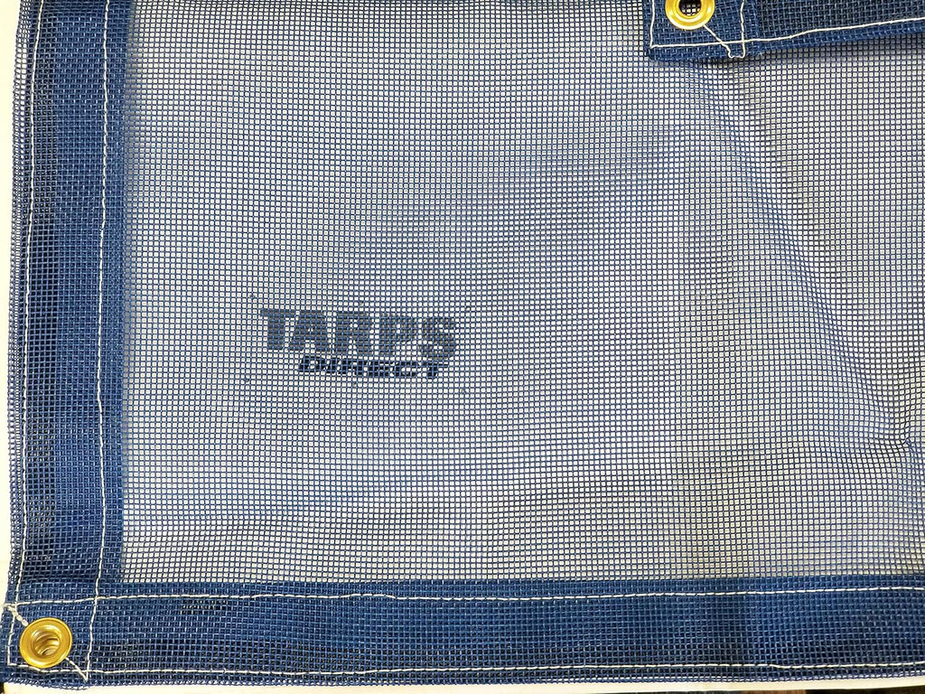 14 Ft. x 24 Ft. Blue 10 Oz. Vinyl Coated Mesh Tarp